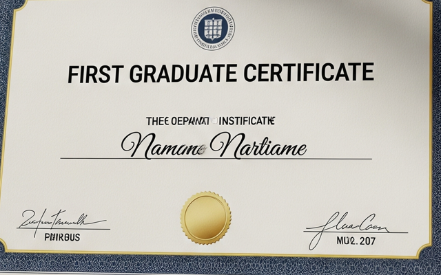 First Graduate Certificates